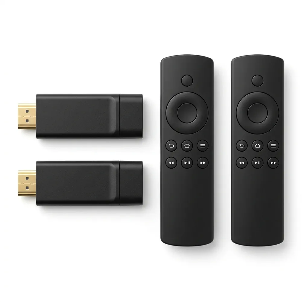 2x identical USA EZStream 4K Sticks and 2x remotes
