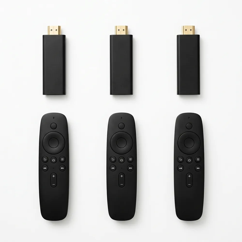 3x identical USA EZStream 4K Sticks and 3x remotes